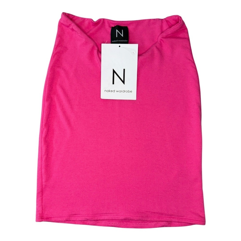 Naked‎ Wardrobe Pink Mini Skirt Bodycon Fitted Short Hot Girl Summer Medium NWat